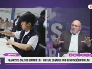 «Keiko es la virtual presidenta y es difícil revertir esto; Sánchez es irresponsable al empujar las manifestaciones»: Francisco Calisto Giampietri, virtual senador por Renovación Popular