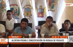 Trujillo: Alertan posible concertación en rebaja de pasaje urbano