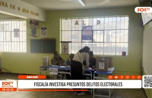 Áncash: fiscalía investiga presuntos delitos electorales