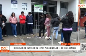 Reniec habilita DNI exprés antes de elecciones del 7 de junio