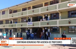 Cajamarca: continúan denuncias por ausencia de profesores
