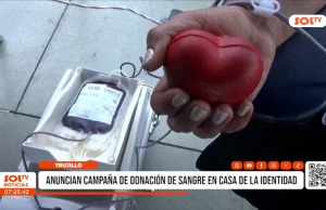 Trujillo: anuncian campaña de donación de sangre en la Casa de la Identidad