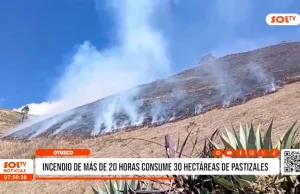 Otuzco: incendio de más de 20 horas consume 30 hectáreas de pastizales