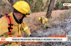 Áncash: trabajos preventivos por posibles incendios forestales