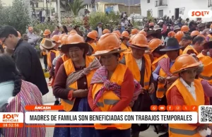 Áncash: madres de familia son beneficiadas con trabajos temporales