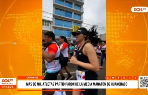 Deportes: más de mil atletas participaron en la media maratón de Huanchaco