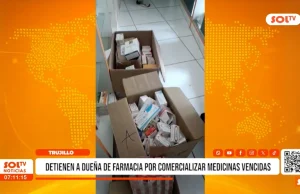 Trujillo: detienen a dueña de farmacia por comercializar medicinas vencidas