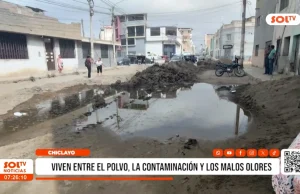Chiclayo: obra de alcantarillado genera contaminación