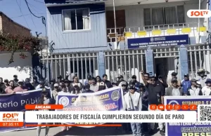 Áncash: trabajadores de fiscalía cumplieron segundo día de paro