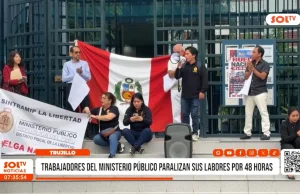 Piura: trabajadores del Ministerio Público acatan paro nacional de 48 horas