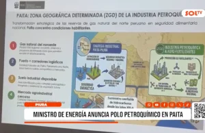 Piura: ministro de energía anuncia polo petroquímico en Paita