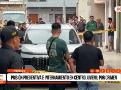Trujillo: prisión preventiva e internamiento en centro juvenil por crimen