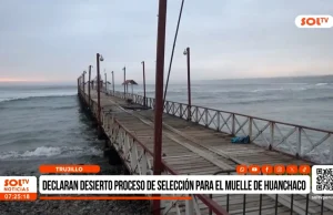 Trujillo: declaran desierto proceso para recuperar muelle de Huanchaco