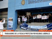Chiclayo: Trabajadores de la Fiscalía protestan por mejoras laborales
