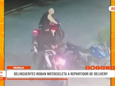 Trujillo: delincuentes roban motocicleta a repartidor de delivery