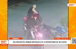 Trujillo: delincuentes roban motocicleta a repartidor de delivery