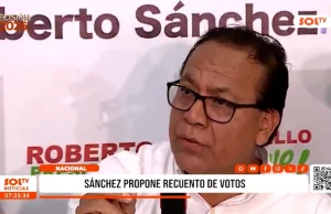 Nacional: Sánchez propone recuento de votos