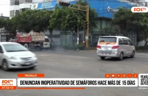 Trujillo: denuncian inoperatividad de semáforo hace más de 15 días