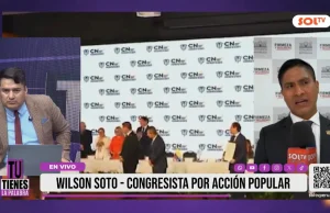 Wilson Soto, congresista por Acción Popular: «Roberto Sánchez, como demócrata, debe aceptar los resultados. La señora Fujimori tiene amplia ventaja»