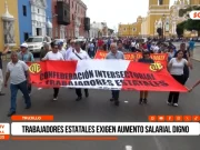 Trujillo: trabajadores estatales exigen aumento salarial digno