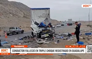 Pacasmayo: conductor falleció en triple choque registrado en Guadalupe