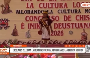 Trujillo: escolares celebran identidad cultural mochica