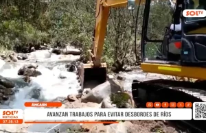 Áncash: trabajos de prevención ante desastres naturales
