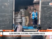 Cajamarca: llega material electoral para segunda vuelta