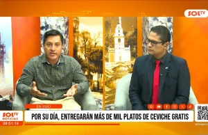 Manuel García Blas: Por su día, entregarán más de mil platos de ceviche gratis
