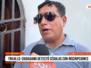 Decisión 2026: ciudadano detectó cédulas con inscripciones en Florencia de Mora