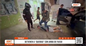 Trujillo: capturan a ‘Quemao’ con revólver cargado