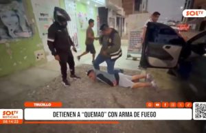 Trujillo: capturan a ‘Quemao’ con revólver cargado