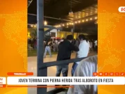 Hua Trujillo: joven termina con pierna herida tras alboroto en fiesta