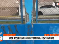 Trujillo: vecinos alertan riesgo por deterioro de losa deportiva y abandono municipal