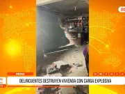 Pataz: delincuentes destruyen vivienda con carga explosiva