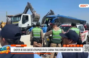 La Libertad: choque entre automóvil y camión blindado deja dos fallecidos