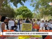 Piura: maestros exigen debatir ley de nombramientos docentes
