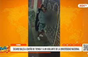 Tumbes: sicario balea a dueño de tienda y a un vigilante de la universidad nacional