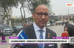 «Roberto Sánchez es un personaje creado que no tiene vida propia sin Pedro Castillo; el 28 de julio pasaremos la página»: Alejandro Muñante, congresista y senador electo de Renovación Popular
