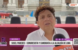 «Los que son presidentes y no fueron elegidos por el pueblo no deben tener pensión vitalicia; qué conchudez de José Balcázar»: Susel Paredes, congresista y candidata a la Alcaldía de Lima por Ahora Nación