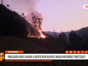 Cajamarca: población debe ayudar a identificar quienes inician incendios forestales