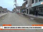 Trujillo: Obra en Florencia de Mora genera malestar por basura y retrasos