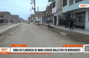 Trujillo: Obra en Florencia de Mora genera malestar por basura y retrasos