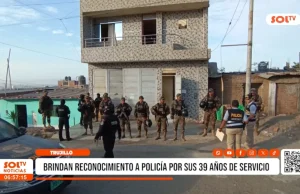 Trujillo: Brindan reconocimiento a policía por sus 39 años de servicio