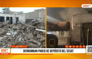Demuelen muro en riesgo y vecinos exigen cercar zona en el centro de Trujillo