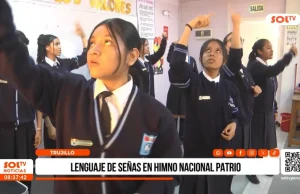 Trujillo: lenguaje de señas en himno nacional patrio