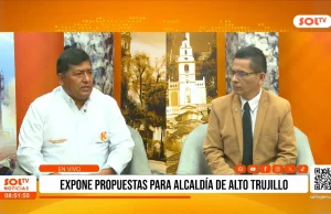 Trujillo: Fernando Ñuñero propone priorizar agua potable y titulación en Alto Trujillo