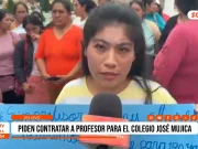 Padres de Alto Trujillo exigen docente para colegio José Mujica Cordano