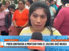 Padres de Alto Trujillo exigen docente para colegio José Mujica Cordano