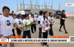 Trujillo: despiden a joven fallecido en accidente de tránsito en Víctor Raúl